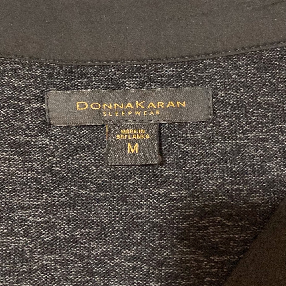 Donna Karan Sleepwear Sleep Top | Size M | 3/4‎ Sleeve | Relaxed Fit | Charcoal - Picture 5 of 7